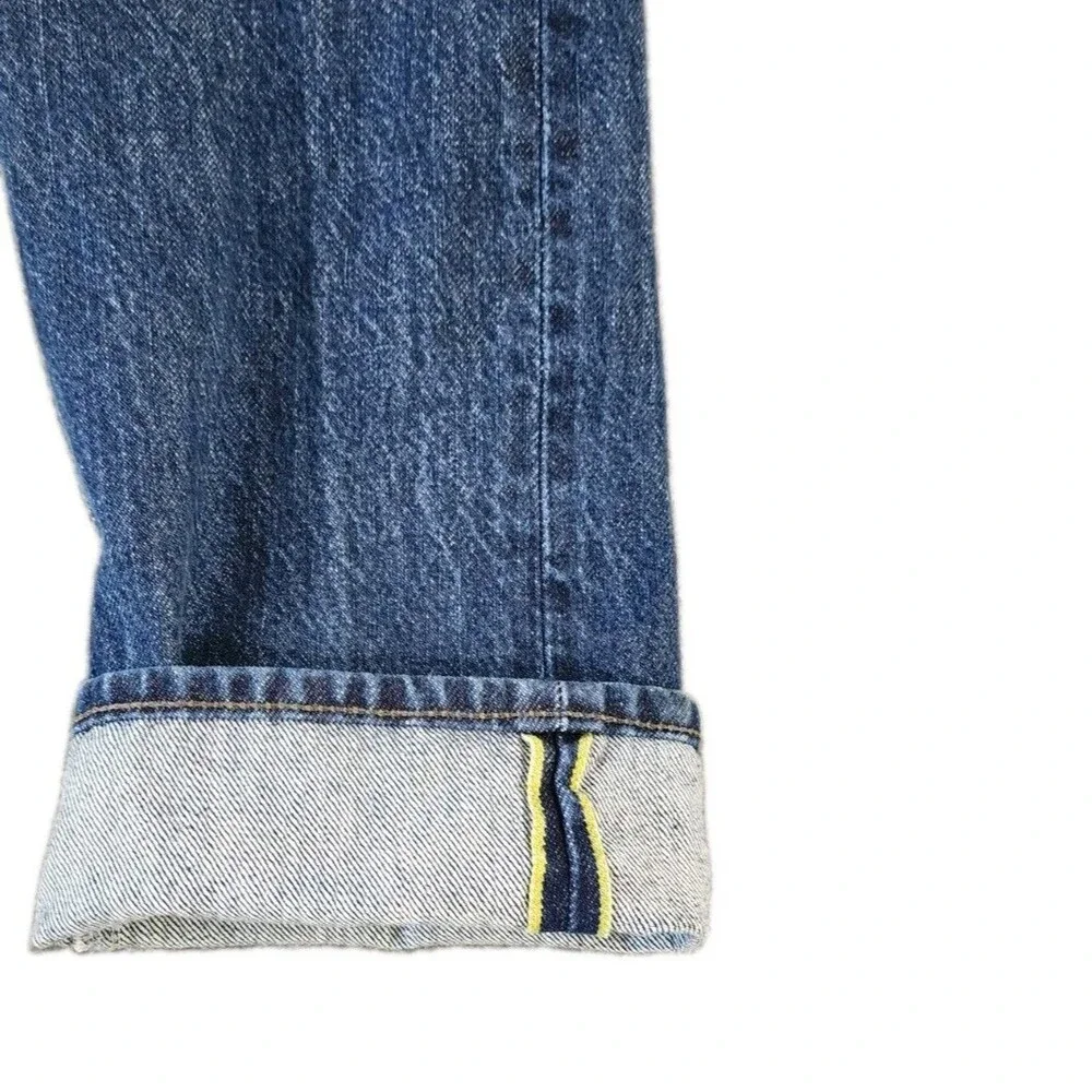 Banana Republic Jeans Men's 34x34 Dark Wash Selvedge Denim Slim Straight Leg